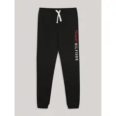 TOMMY HILFIGER - Jogger De Niño Con Logo Estampado Negro