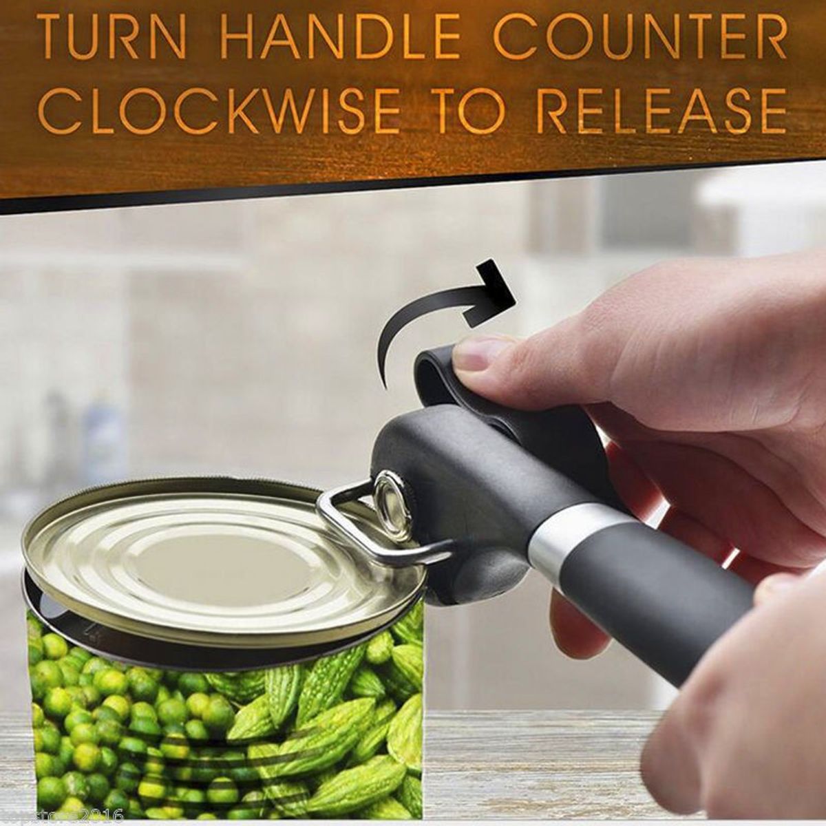 PUREPOWER - Abridor de latas de cocina Herramienta manual  de corte lateral.