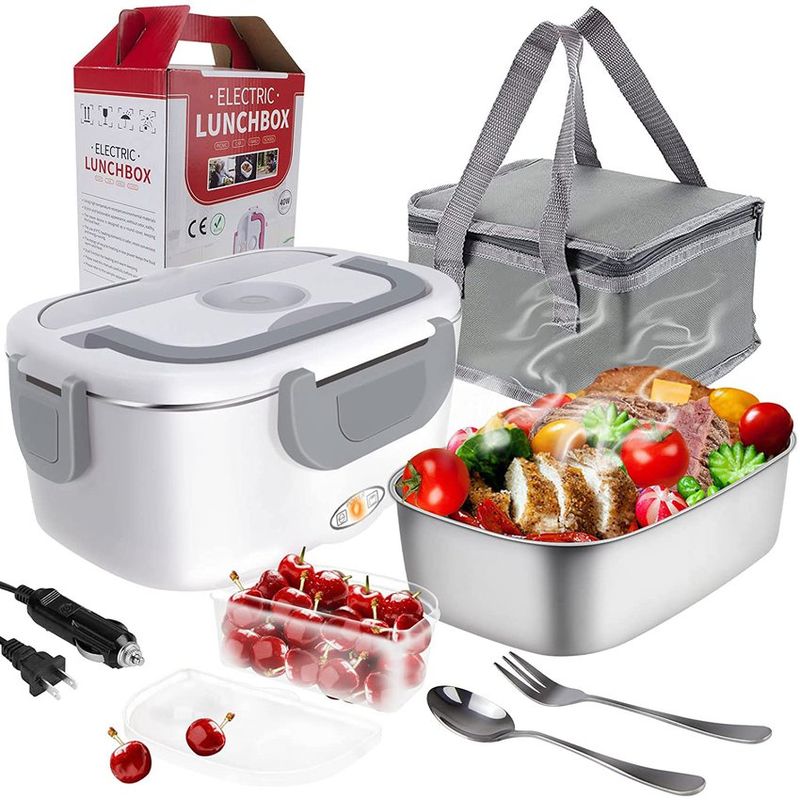 OEM - 2L Loncheras eléctricas portátil fiambrera calentadora comida Blanco