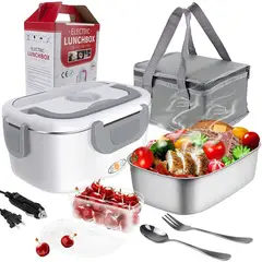 OEM - 2L Loncheras eléctricas portátil fiambrera calentadora comida Blanco
