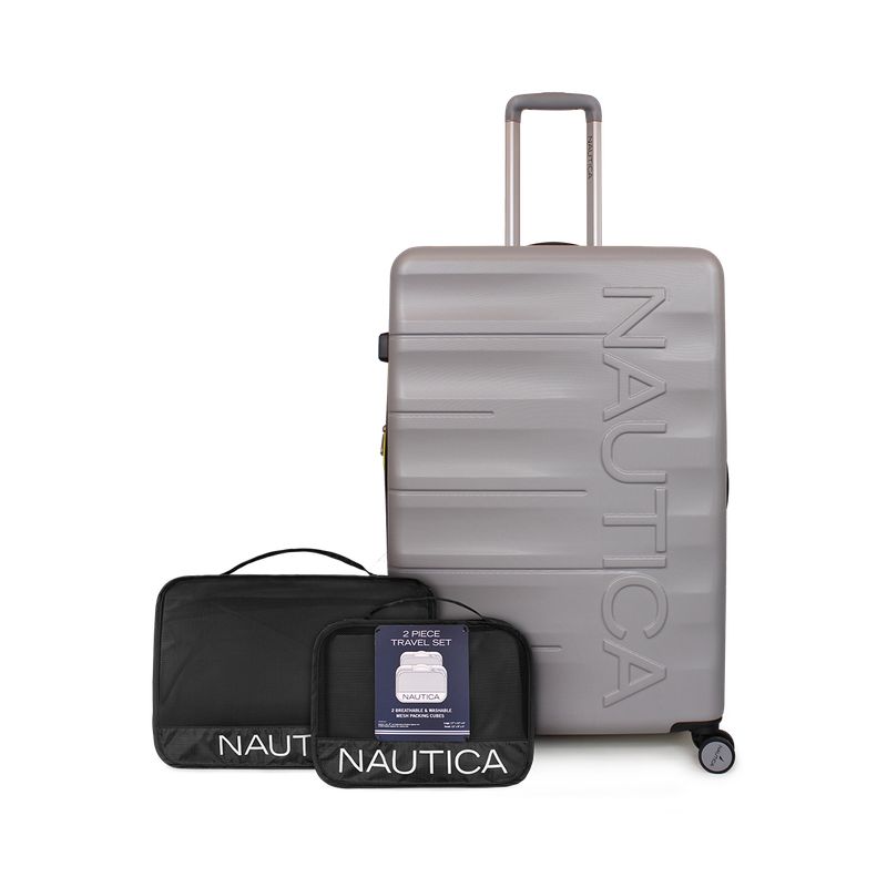 NAUTICA - Pack Maleta grande Ibiza 23kg gris + Organizador Nautica