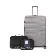 NAUTICA - Pack Maleta grande Ibiza 23kg gris + Organizador