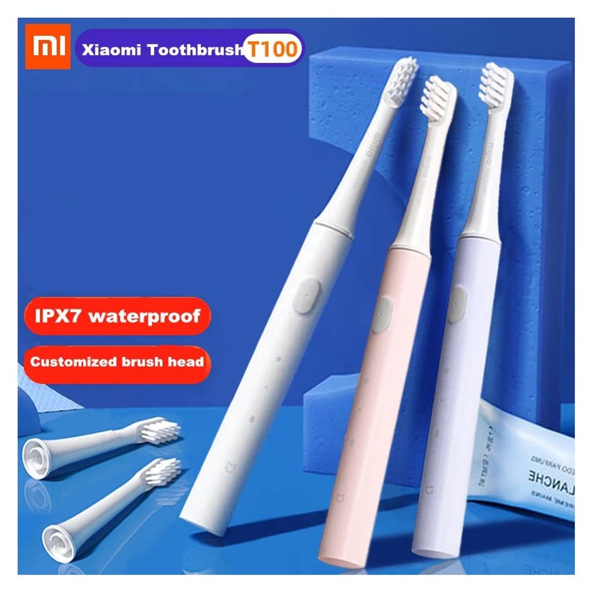 XIAOMI - Cepillo Xiaomi Dental Electrico XIAOMI T100 Toothbrush Pink