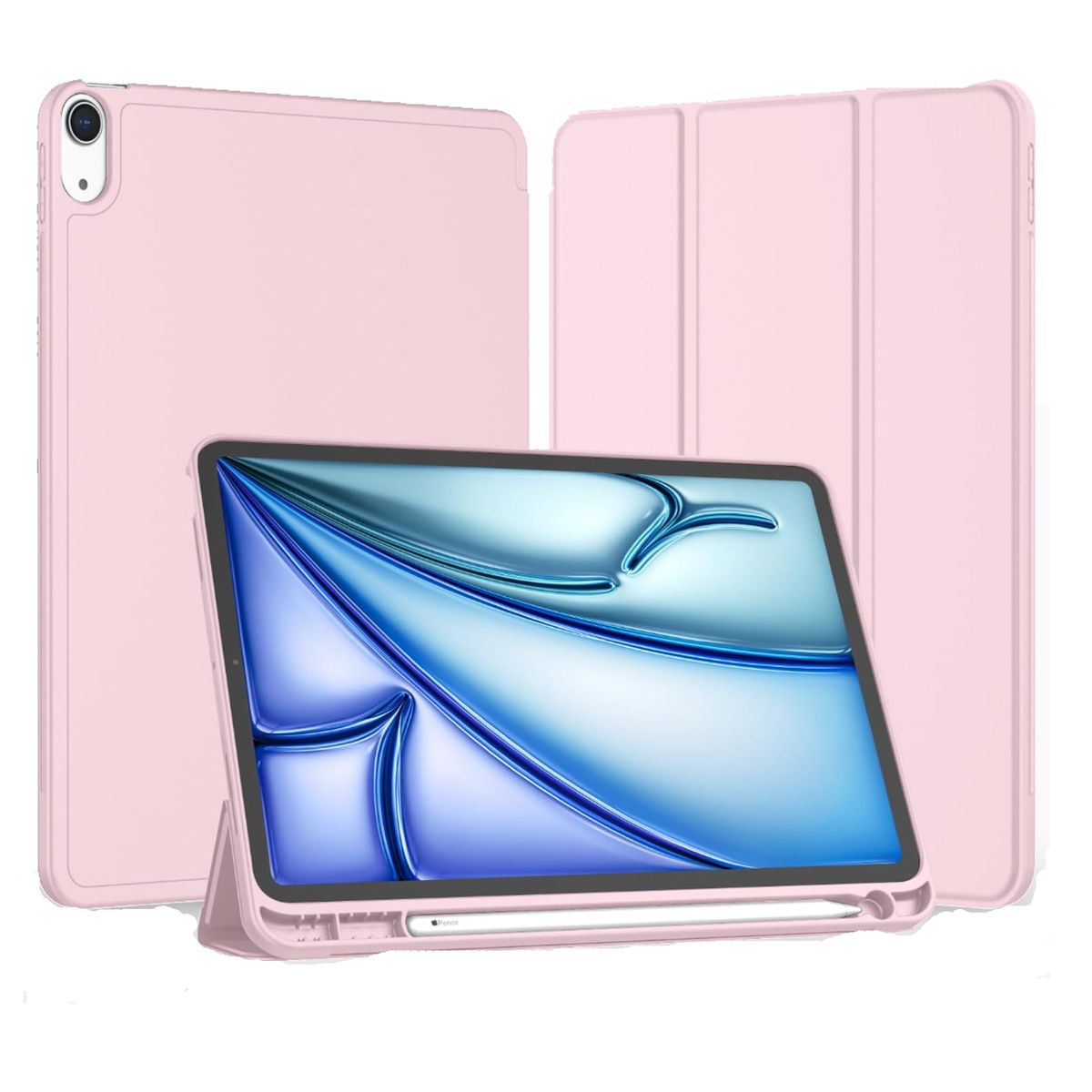 JOIGO - Funda Smart Cover Para iPad Air 11 M3 2025 Rosado