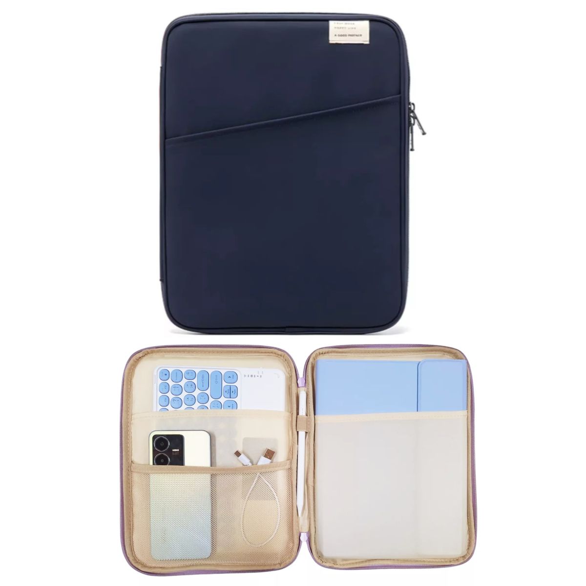 GENERICO - Funda para iPad/tablet 11 pulgadas Color Azul Oscuro