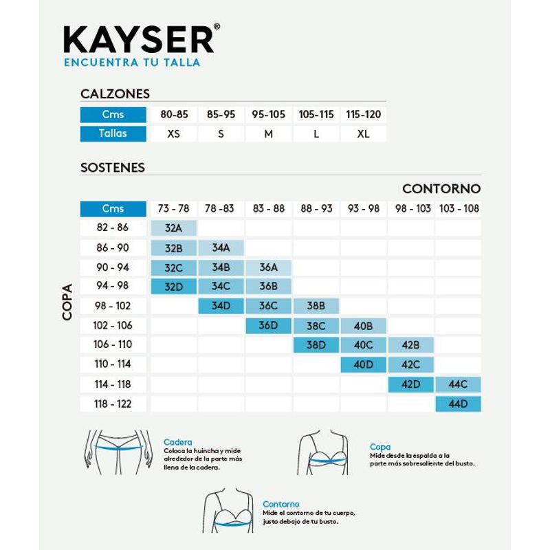 KAYSER - Pack 3x pantaleta algodón P314186-BLA Kayser - Blanco
