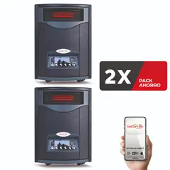 BETTERLIFE - Estufa Eléctrica Infrarroja (2 UNIDADES) UV 70 m2 WiFi