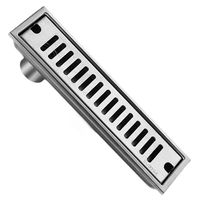 Rejilla De Cubierta Drenaje Piso Ducha Acero Inoxid 10×50cm