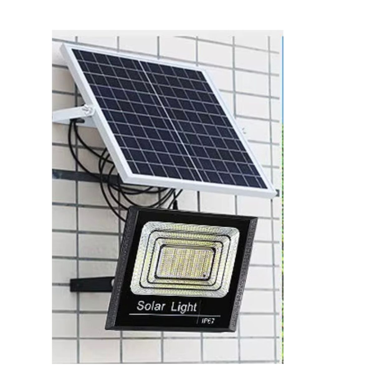 GENERICO - Foco Solar Exterior 300w con Panel Solar y Control Remoto