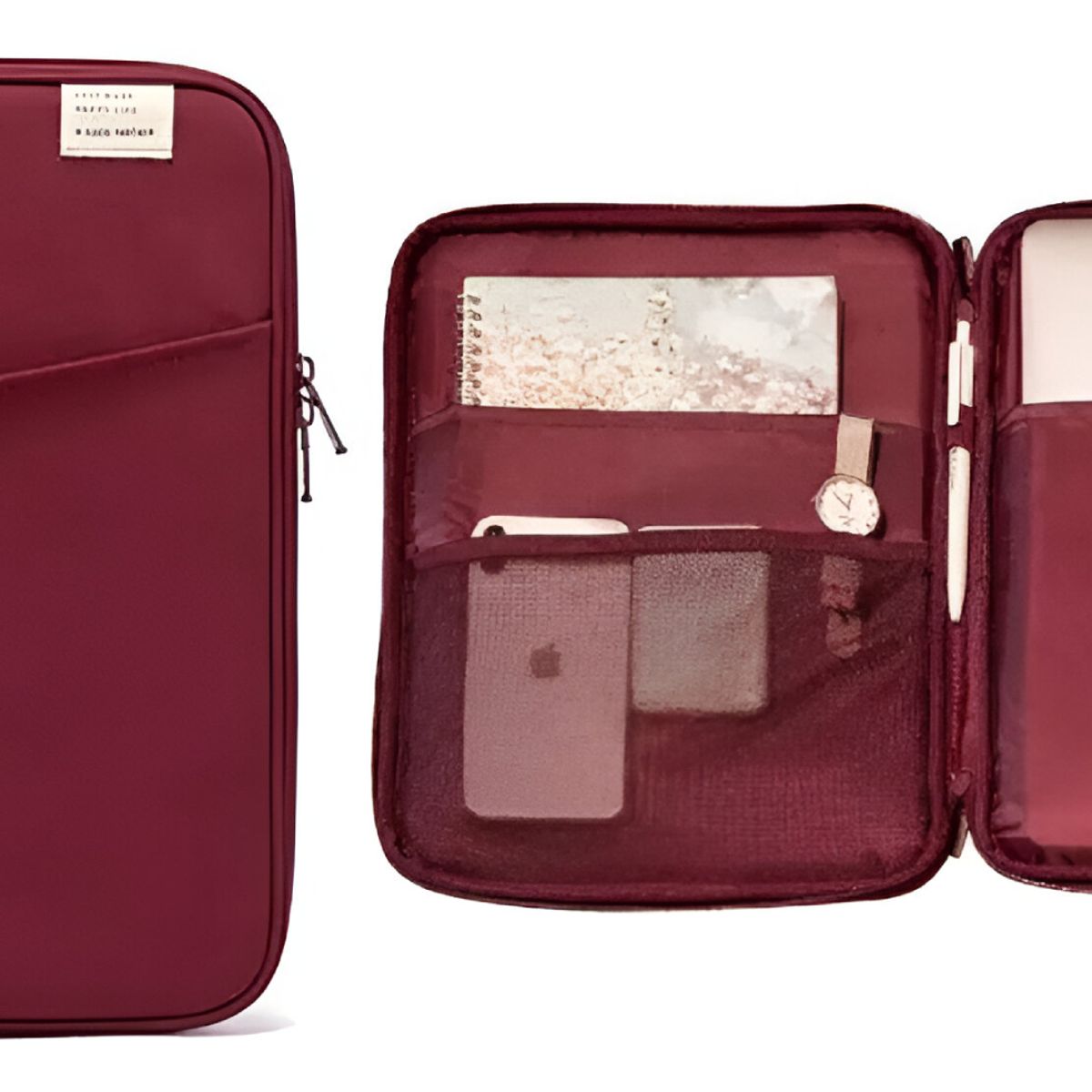 GENERICO - Funda para iPad/tablet 11 pulgadas Color Burdeo