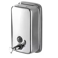 Dispensador Jabon Acero Inoxidable 500 Ml Plateado