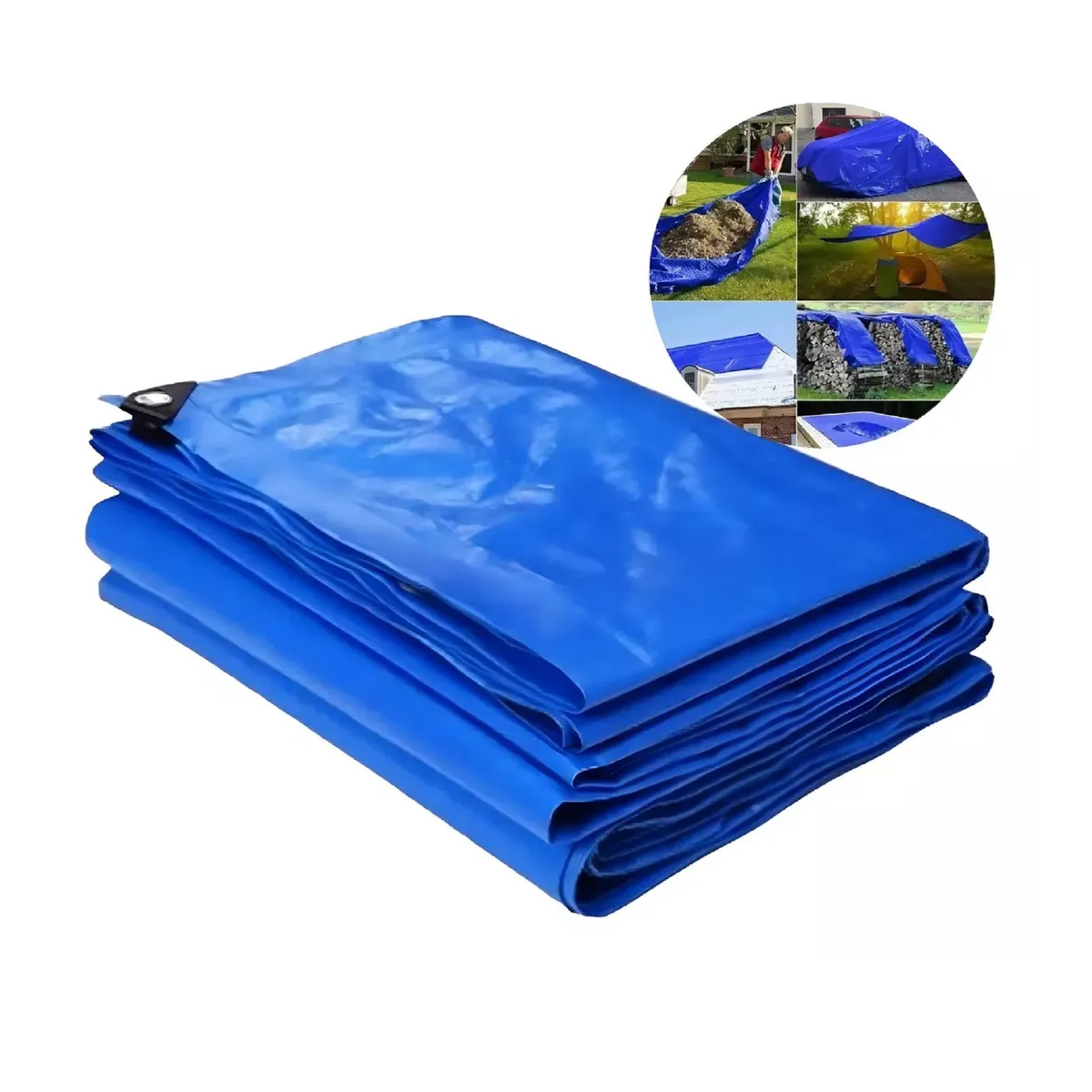 GENERICO - Carpa Toldo Lona Impermeable Cubre Autos Cobertor 4x5 Mts