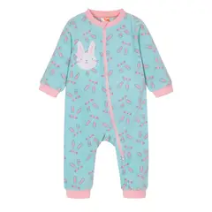 H2O WEAR - Beba Pijama Conejo 1 PZ Verde Agua Polar