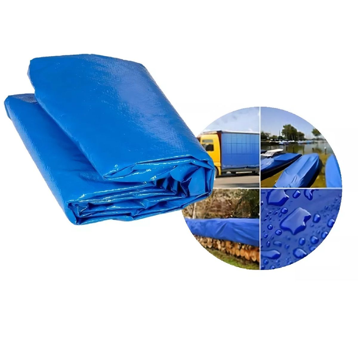 GENERICO - Carpa Toldo Lona Impermeable Cubre Autos Cobertor 4x5 Mts