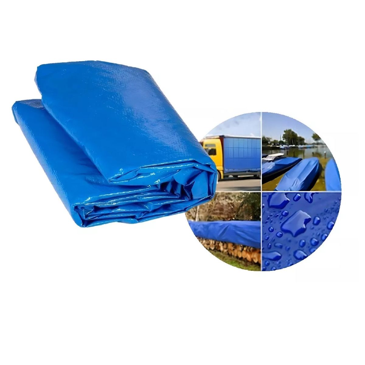 GENERICO - Carpa Toldo Lona Impermeable Cubre Autos Cobertor 4x5 Mts