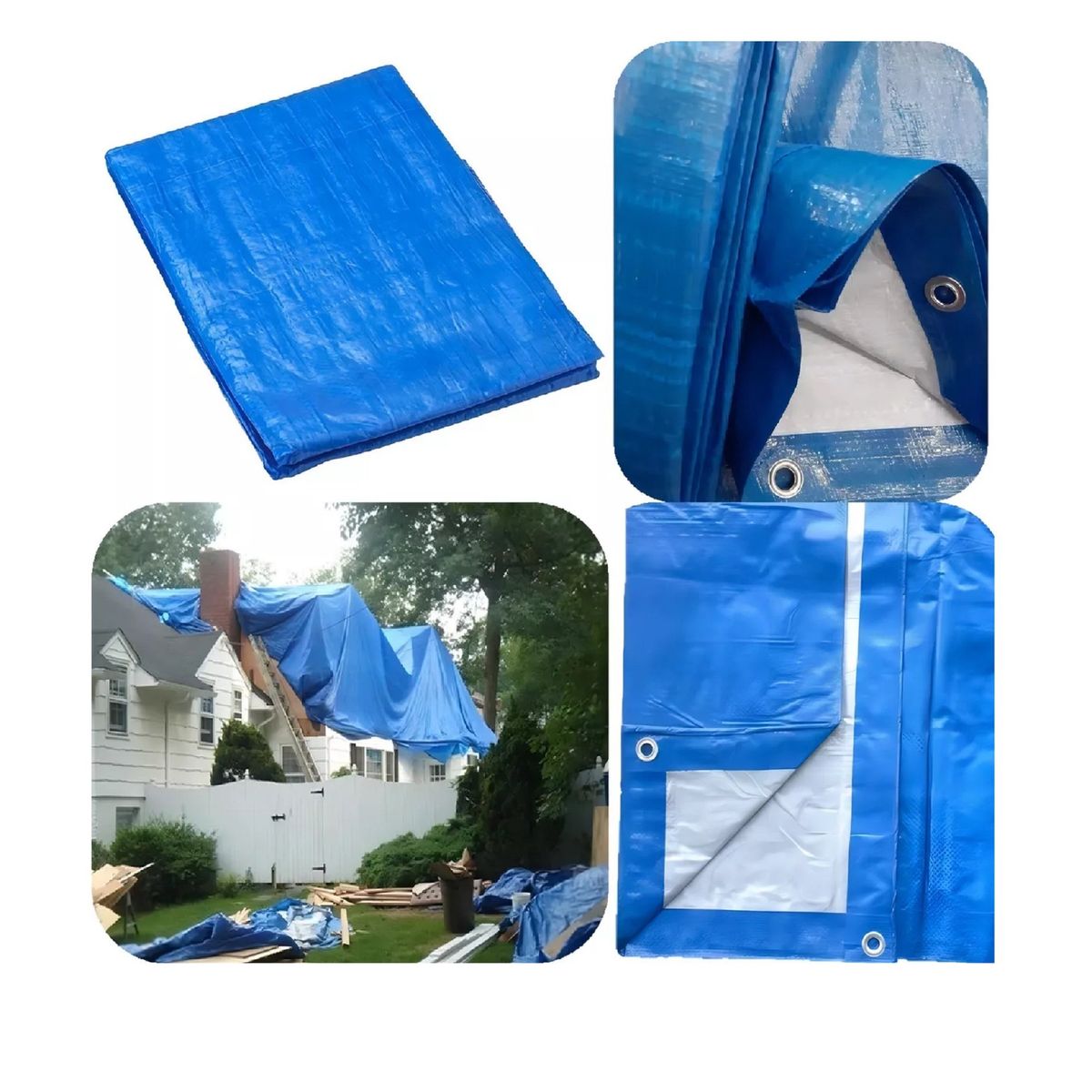 GENERICO - Carpa Toldo Lona Impermeable Cubre Autos Cobertor 4x5 Mts