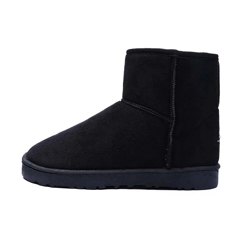 SHANDIAN - Botas mujer con chiporro Invierno Negro.
