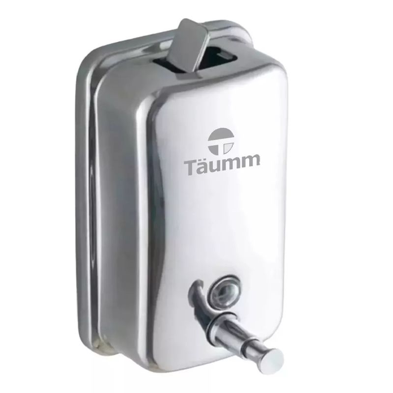 TAUMM - Dispensador Jabon Muro Acero Inoxidable 800 Ml Cromado Taumm