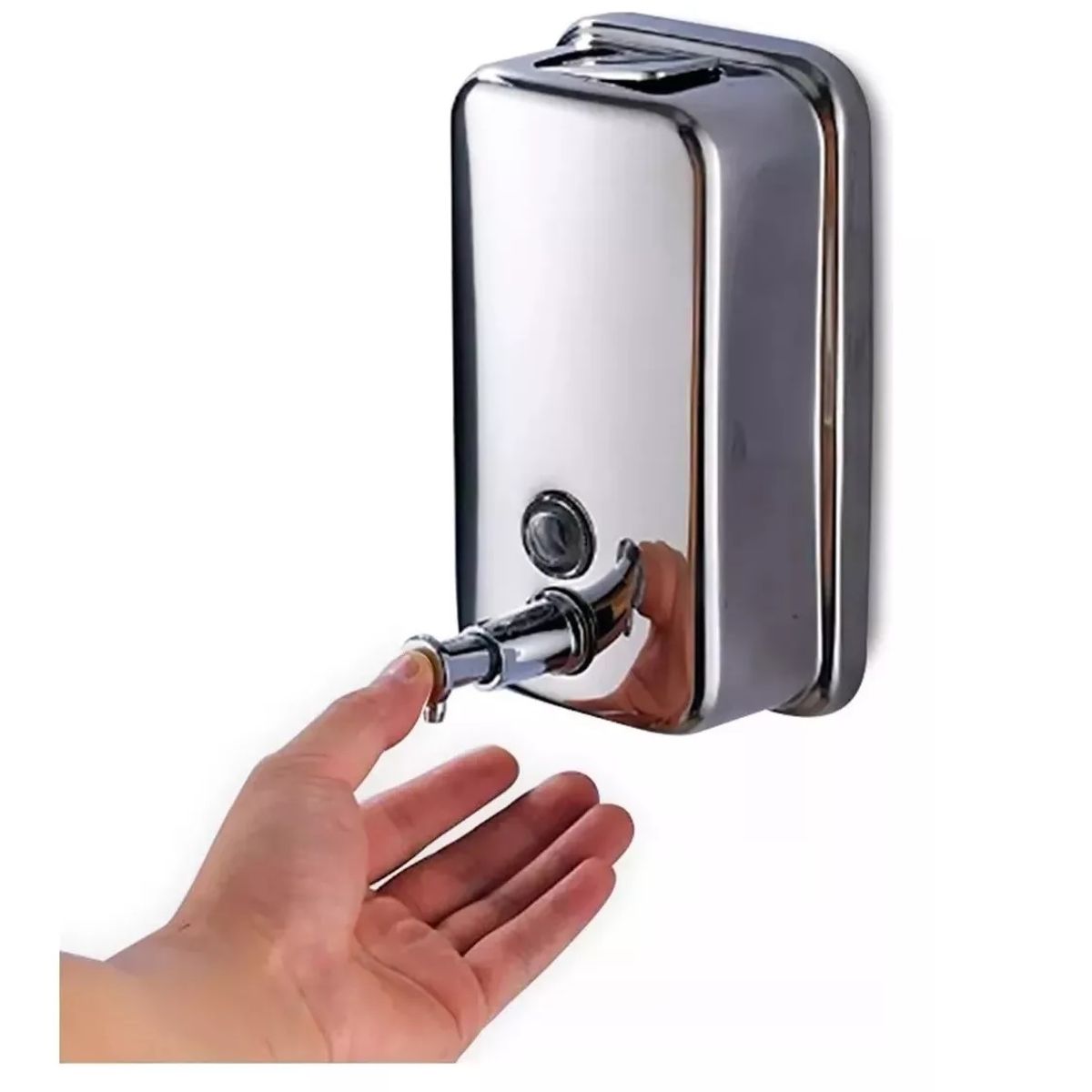 TAUMM - Dispensador Jabon Muro Acero Inoxidable 800 Ml Cromado Taumm