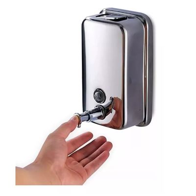 Imagen 2 del producto Dispensador Jabon Muro Acero Inoxidable 800 Ml Cromado