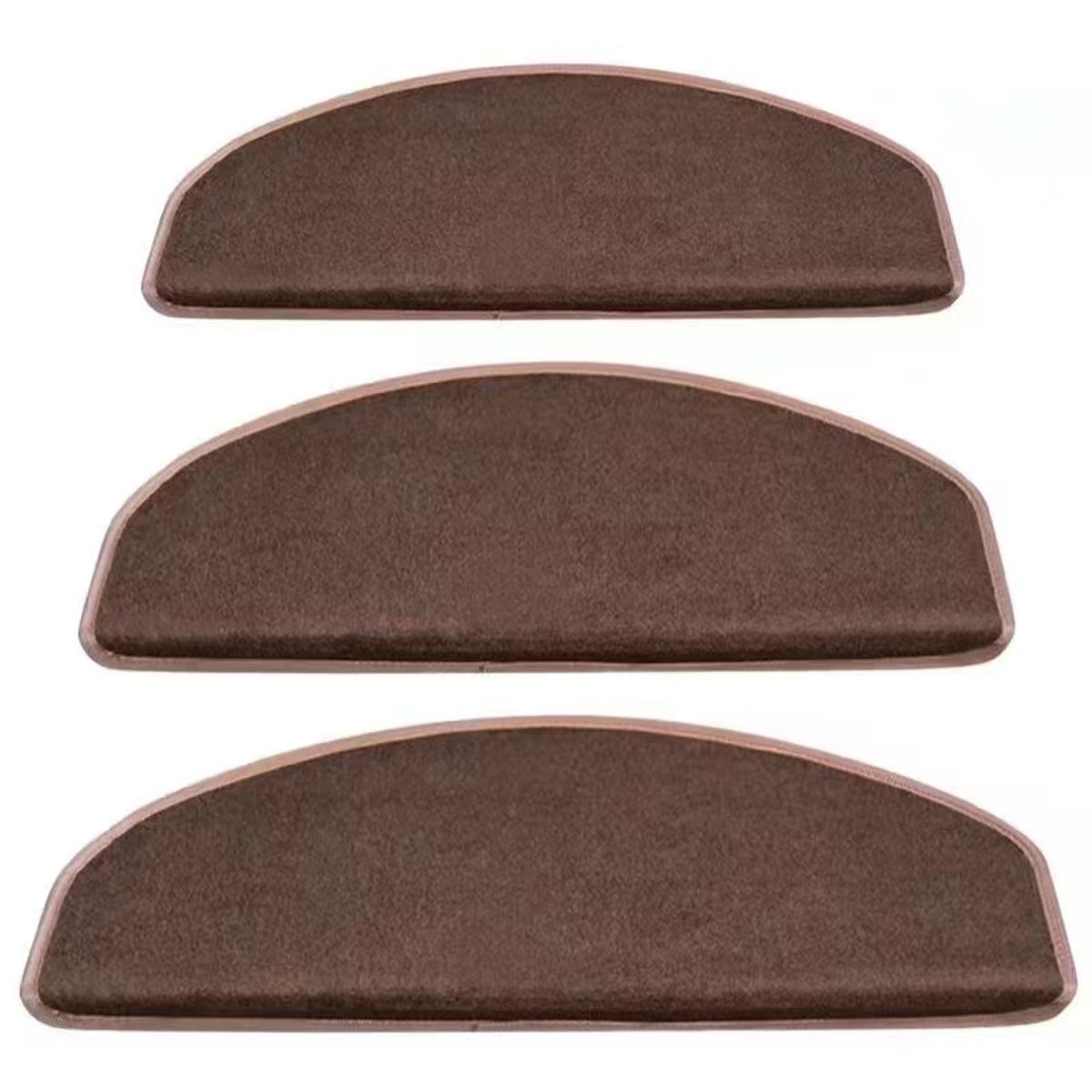 PUREPOWER - Alfombra Escalera Juego De 15 Alfombrillas Antidesliz-Gris oscuro