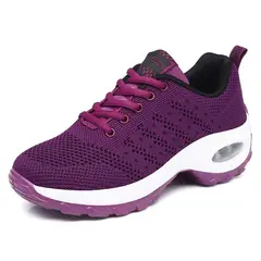 SHANDIAN - Zapatillas Plataforma Aire Mujer Negro