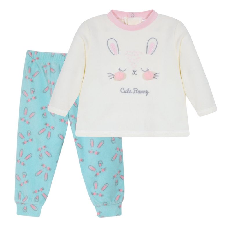 H2O WEAR - Beba Pijama Cute Bunny  2 PZ H2O Wear Crema