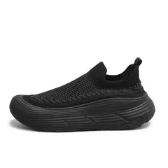 SHANDIAN - Zapatillas Plataforma Mujer Beige