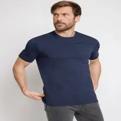 CREA PRINT - POLERA 100 % ALGODON MC HOMBRE AZUL MARINO