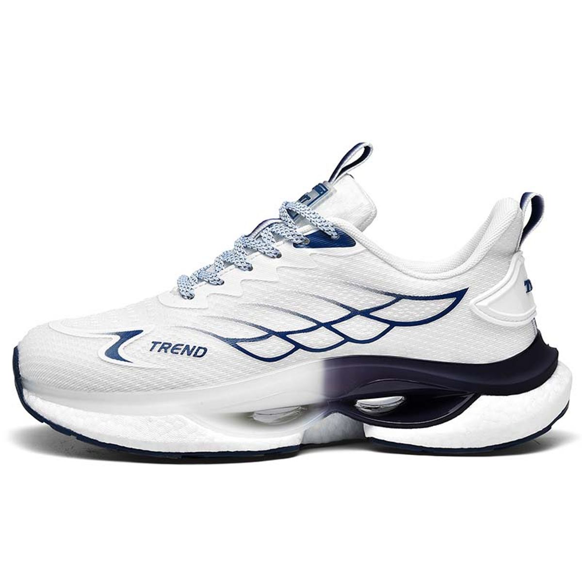SHANDIAN - Zapatillas Running Hombre Blanco