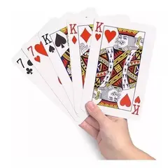 GENERICO - Mazo De Naipe Ingles Tamaño Jumbo De 10x16cms Carta Gigante