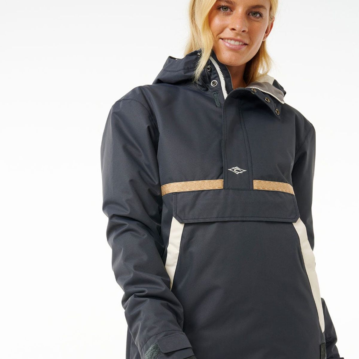 RIP CURL - Parka Snow Anti Series Anorak 10K 10K Negro Mujer Rip Curl - Negro