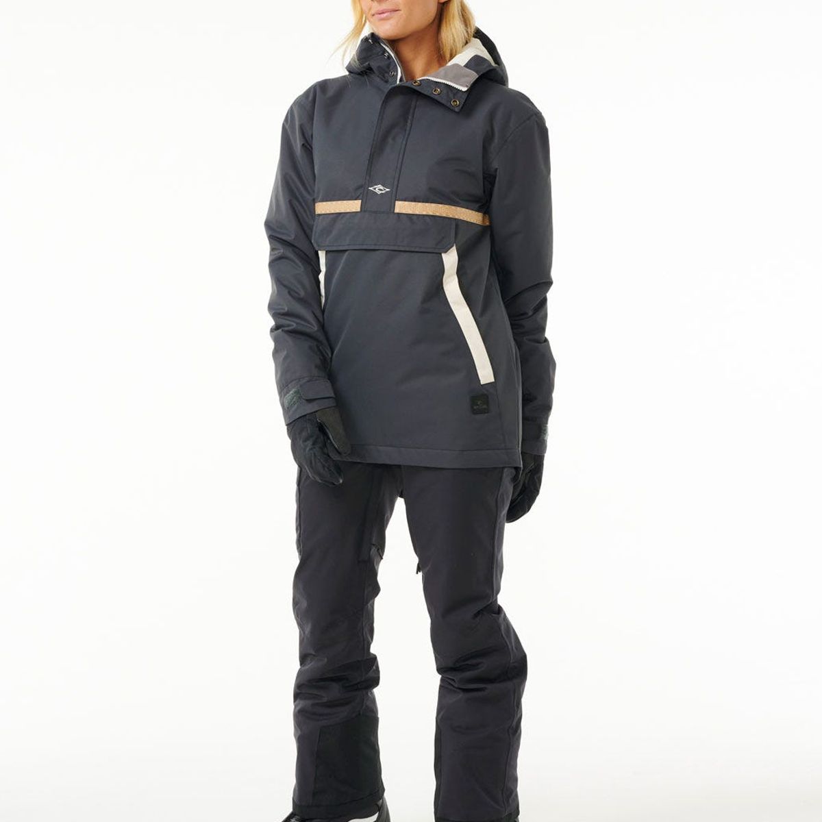 RIP CURL - Parka Snow Anti Series Anorak 10K 10K Negro Mujer Rip Curl - Negro