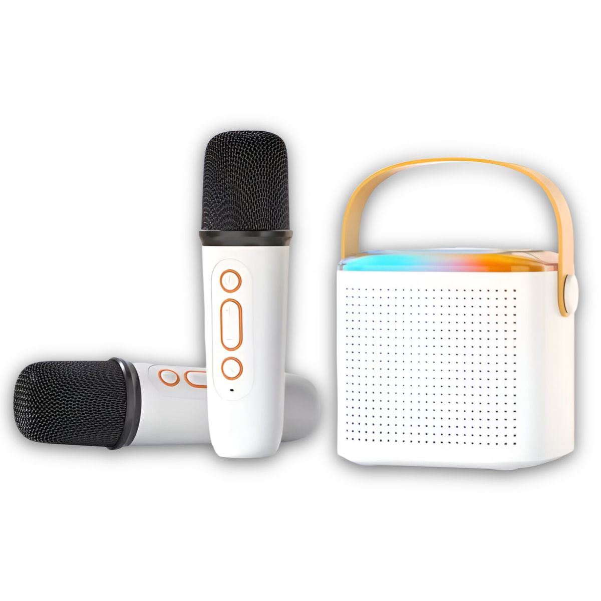 MLAB - Karaoke RGB para niños con Micrófonos Inalámbricos y Efectos