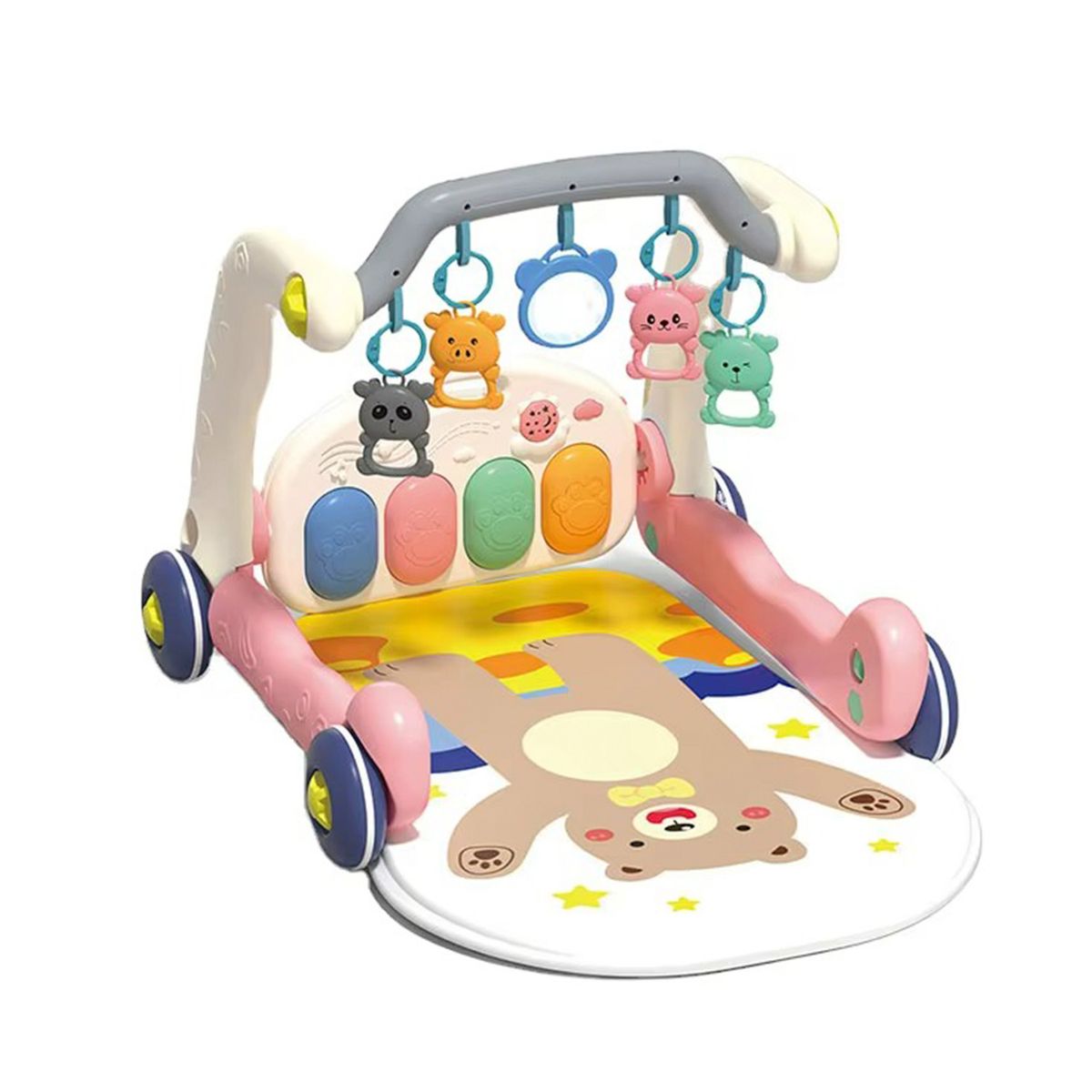 ALPHA - Gimnasio Alfombra Caminadora Bebe Musical 4 en 1 Little Bear