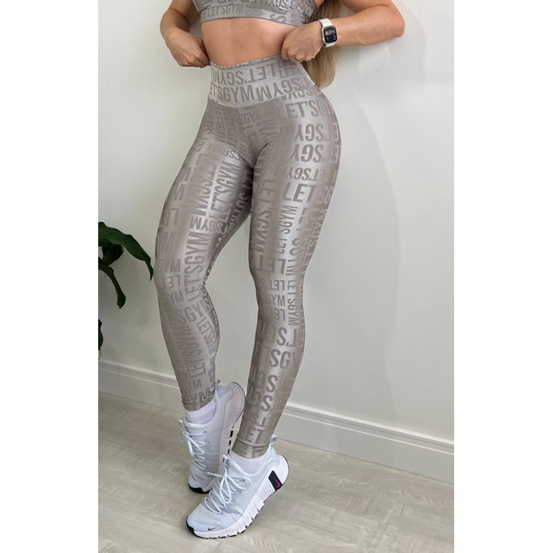 LETSGYM - CALZA DEPORTIVA VELVET NAME LETSGYM