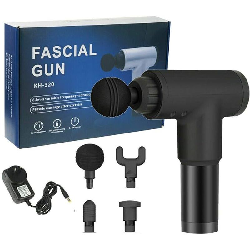 PUREPOWER - Pistola Masaje Muscular 4 Accesorios.-