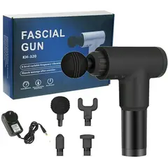 PUREPOWER - Pistola Masaje Muscular 4 Accesorios.-