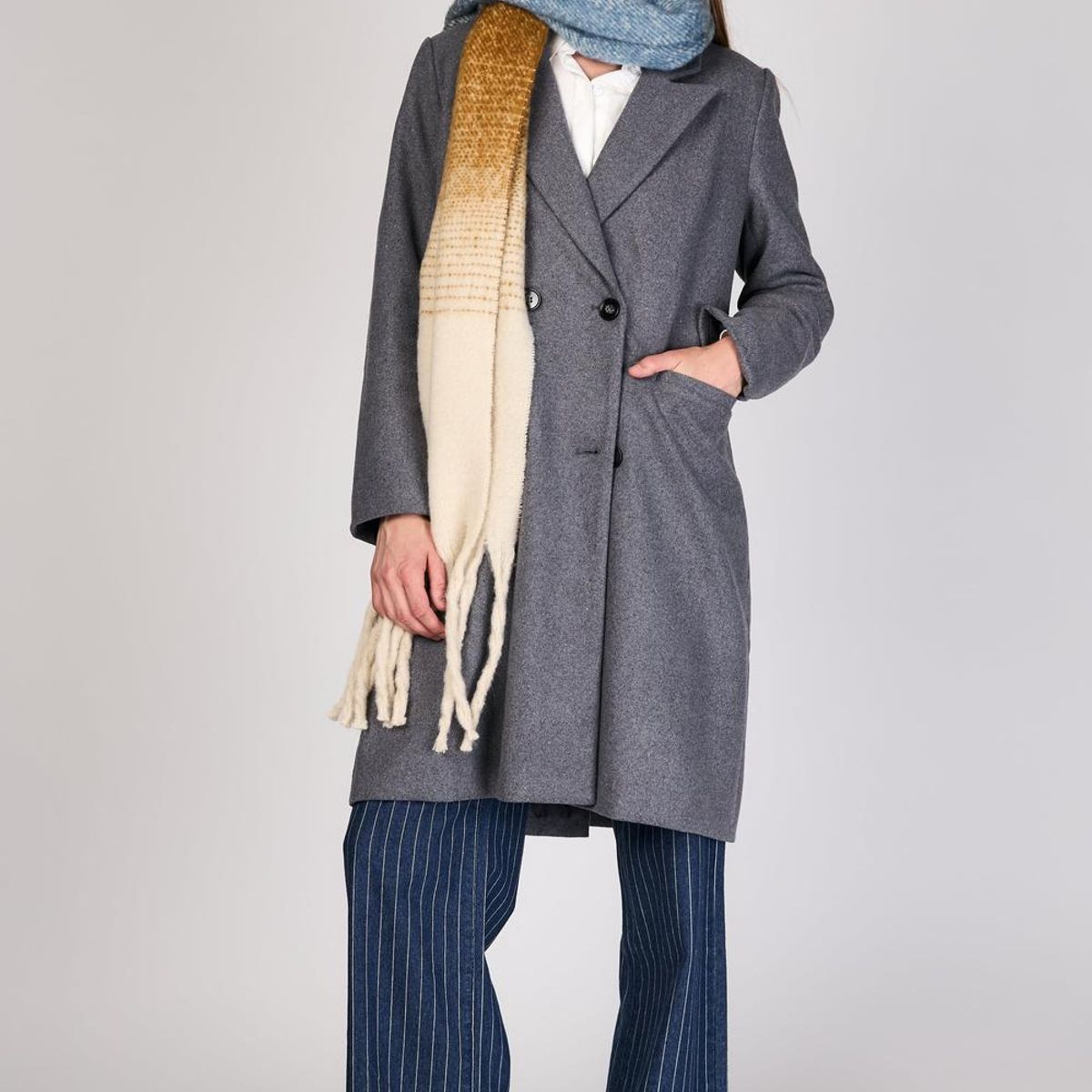 ECLIPSE - Bufanda Grande Olivia Azul Eclipse