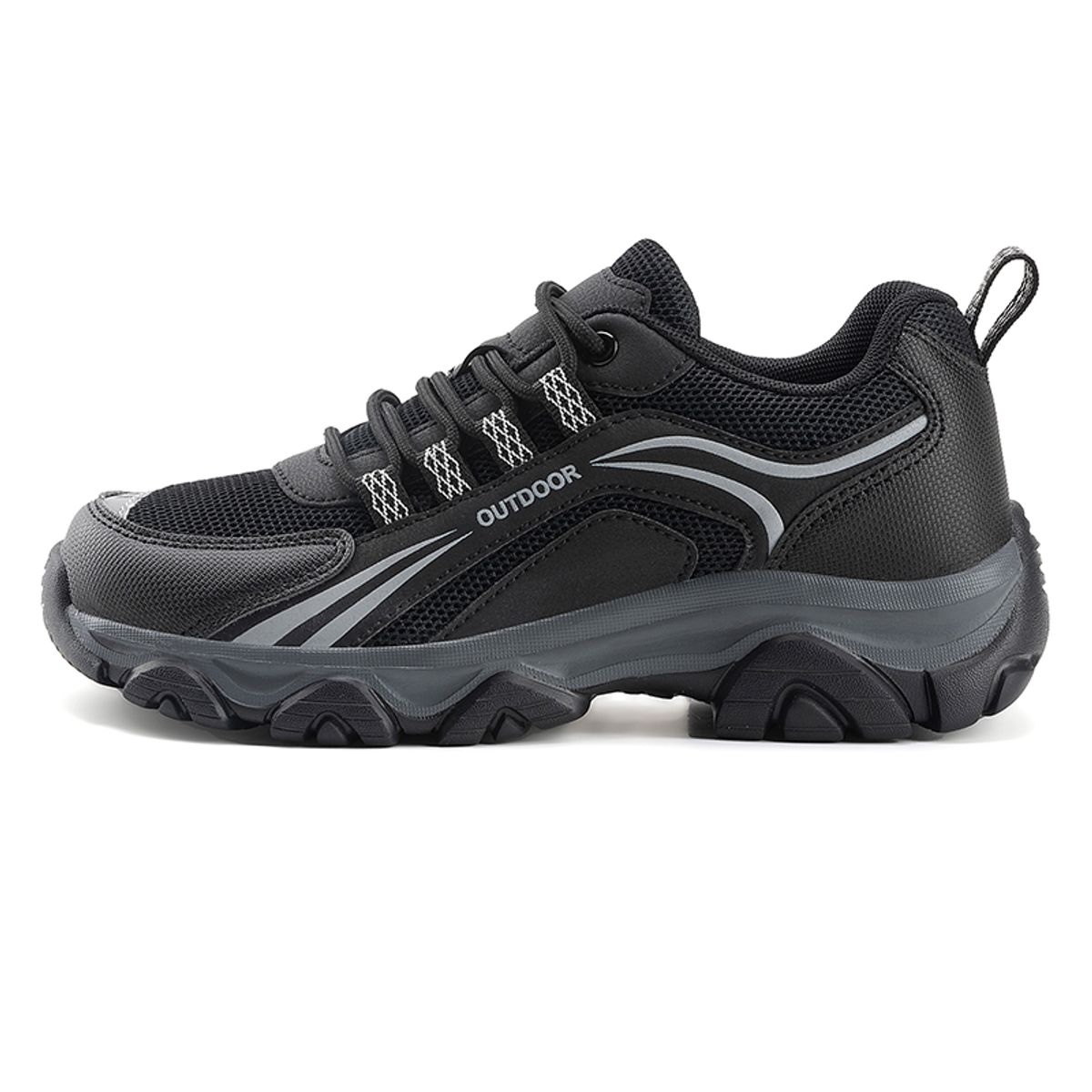 SHANDIAN - Zapatillas Outdoor Deportivos Hombre Negro