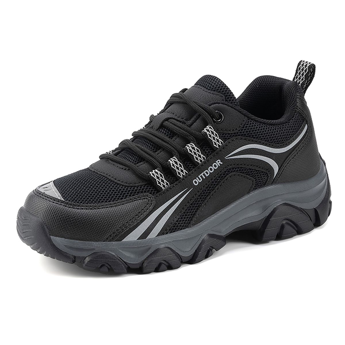 SHANDIAN - Zapatillas Outdoor Deportivos Hombre Negro