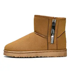 SHANDIAN - Botas mujer con chiporro Invierno Negro