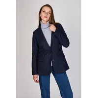 Blazer Listado Mia Azul Marino