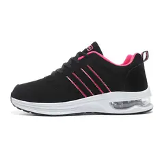 SHANDIAN - Zapatillas Plataforma Aire Mujer Rojo.