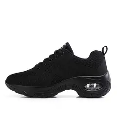 SHANDIAN - Zapatillas Plataforma Aire Mujer Negro