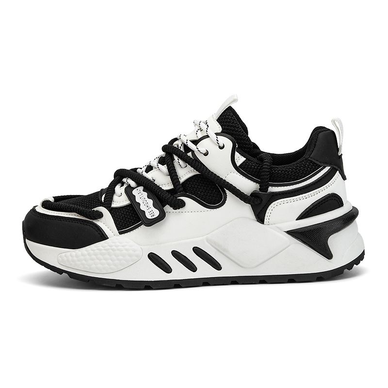 SHANDIAN - Zapatillas Running Plataforma Hombre Negro.