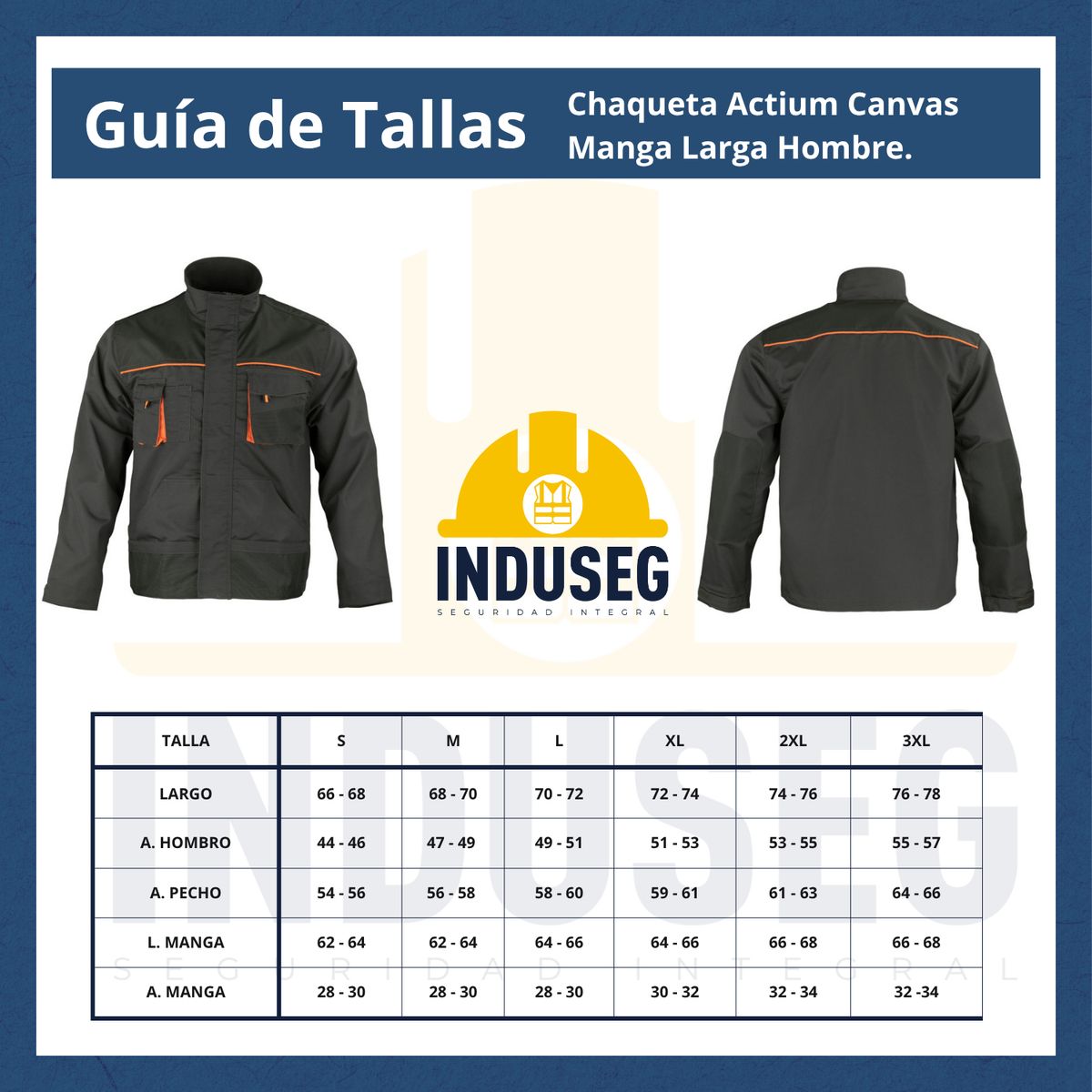 T-WORLD - Chaqueta Actium Canvas Manga Larga Hombre