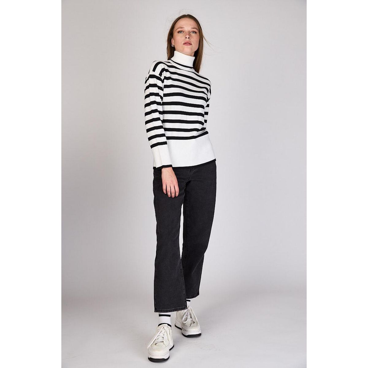 ECLIPSE - Sweater Rayas Cuello Alto Francesca Eclipse