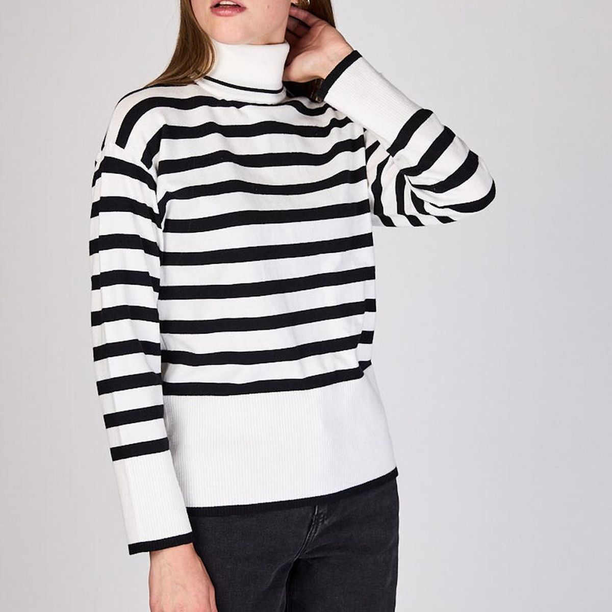 ECLIPSE - Sweater Rayas Cuello Alto Francesca Eclipse