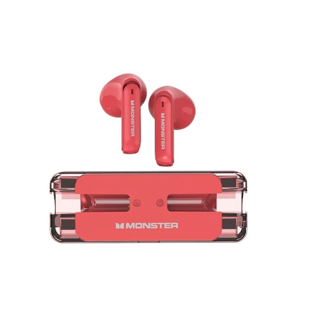 MONSTER - Audífonos Gamer inalámbricos XKT08 Monster - Rojo